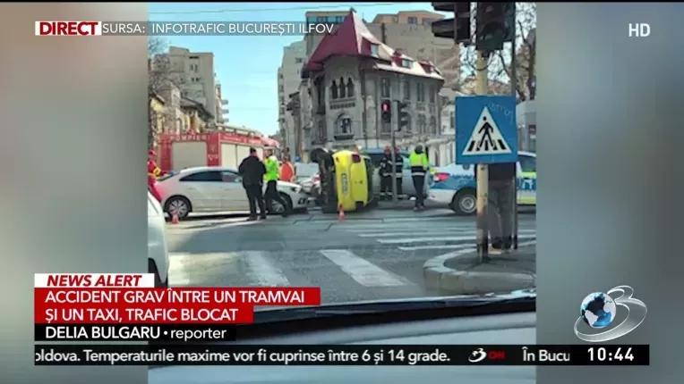 Accident grav in Bucuresti! Traficul autoturismelor si tramvaielor este restrictionat