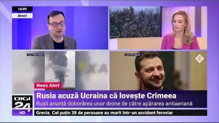 Armata rusa sustine ca a respins un atac "masiv" cu drone in Crimeea