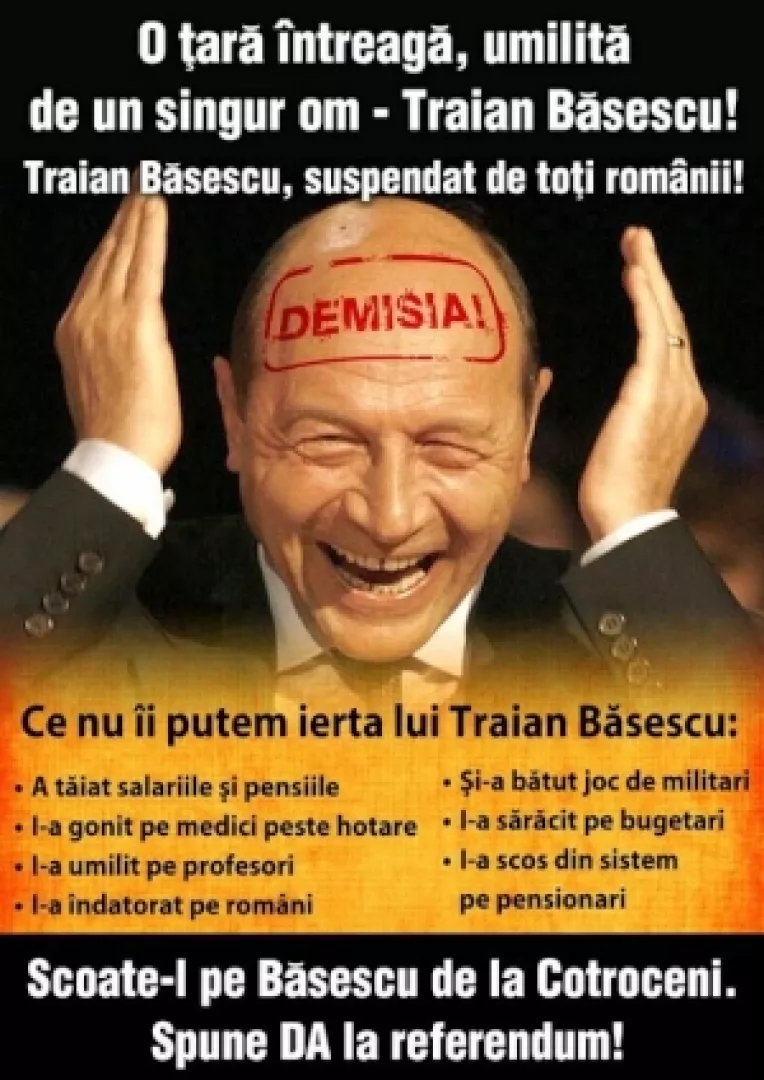 Basescu: Securist cu acte in fruntea unui stat membru UE