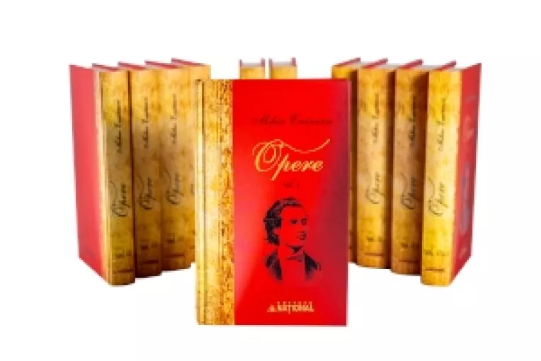 Editie integrala Mihai Eminescu (11 volume), ingrijita de istoricul literar Acad. Dimitrie Vatamaniuc