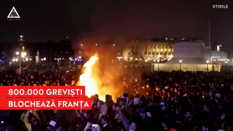 Franta este blocata de manifestatiile violente