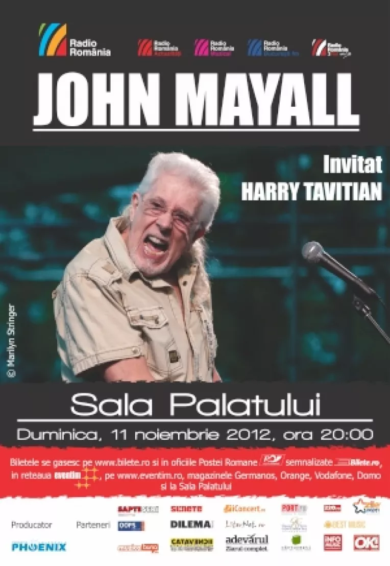 JOHN MAYALL - evenimentul blues al toamnei 
