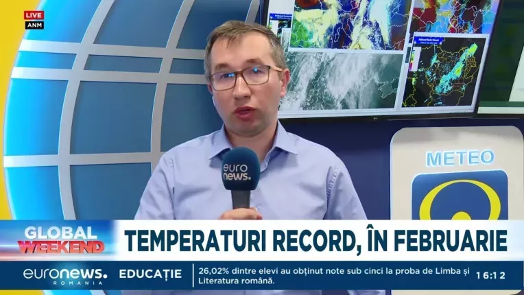 Luna februarie, cu recorduri de temperatura la 29 de statii meteo