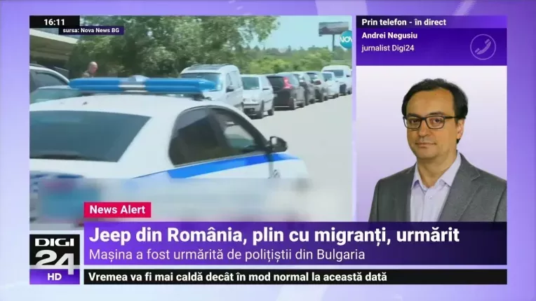 Masina cu numere romanesti care transporta imigranti ilegali, implicata intr-un accident la Sofia