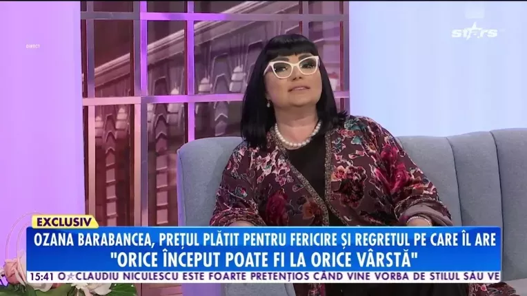 Ozana Barabancea, pretul pe care l-a platit pentru fericirea de acum