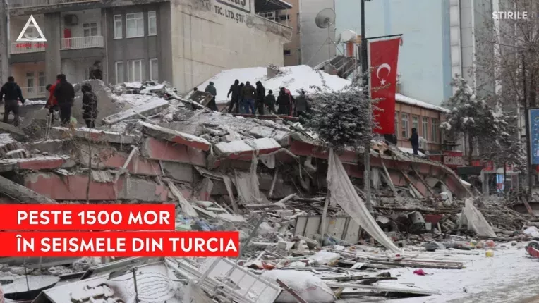 Peste 1500 de oameni au murit in cutremurele din Turcia
