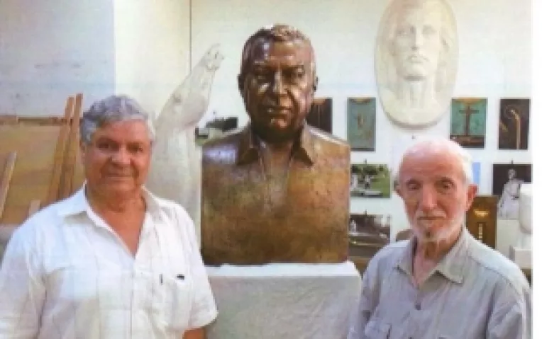 Povestea unei statui din Calarasi: Bustul lui George Naghi, realizat de Dumitru Pasima