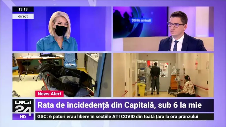 Rata de infectare cu coronavirus a scazut in toata tara