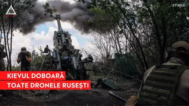 Toate dronele lansate de Rusia asupra Kievului au fost doborate de ucraineni