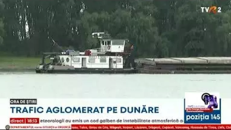 Trafic aglomerat pe Dunare