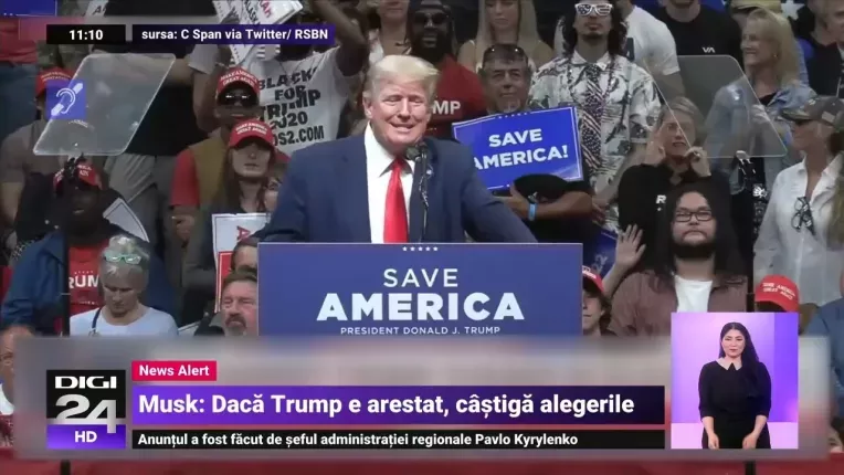 Trump sustine ca va fi arestat marti si face apel la manifestatii.