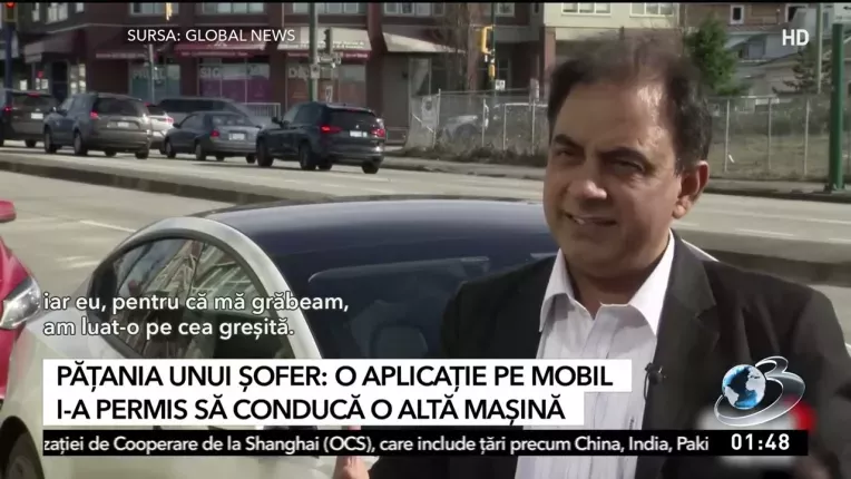 Un canadian a descuiat si condus din greseala Tesla altui sofer